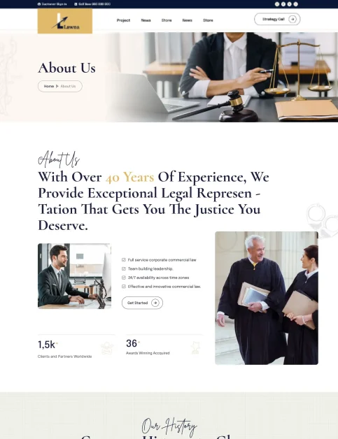About Us Page